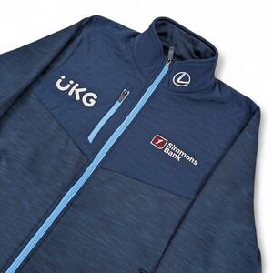 FootJoy Tour Issued ThermoSeries Hybrid Full Zip Jacket Mens Medium Blue